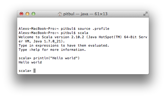 Scala Hello World